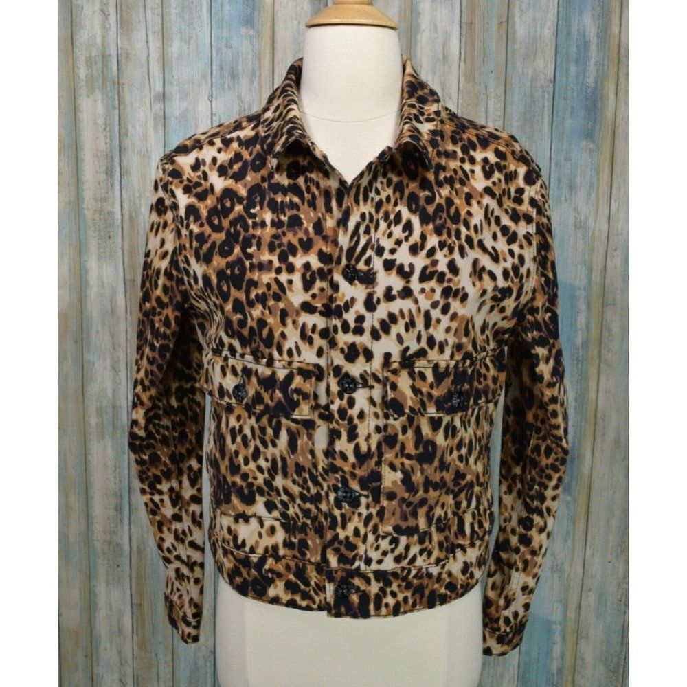 Lularoe Kenny Leopard Print Jacket Size M Simply Comfortable Blazer